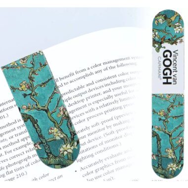 Van Gogh magnetic bookmarks, CARMANI bookmarks set, art bookmarks, magnetic page markers, Vincent van Gogh stationery