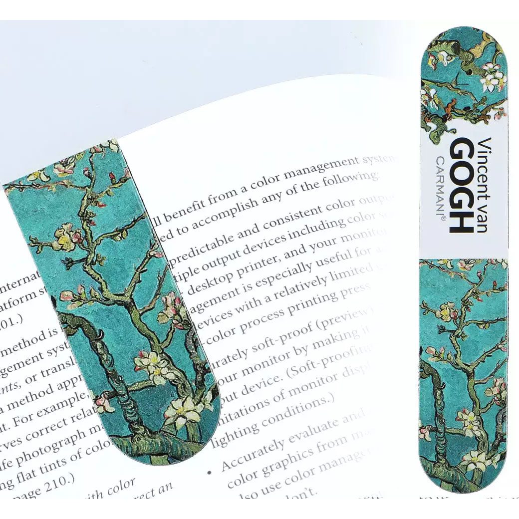 Van Gogh magnetic bookmarks, CARMANI bookmarks set, art bookmarks, magnetic page markers, Vincent van Gogh stationery