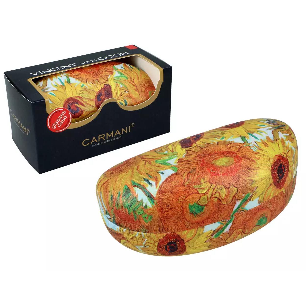 Glasses case with Vincent van Gogh Sunflowers artwork – CARMANI