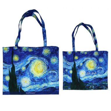 Τσάντα φαγητού με το έργο του Vincent van Gogh «Έναστρη Νύχτα» – CARMANI Lunch bag with Vincent van Gogh The Starry Night artwork