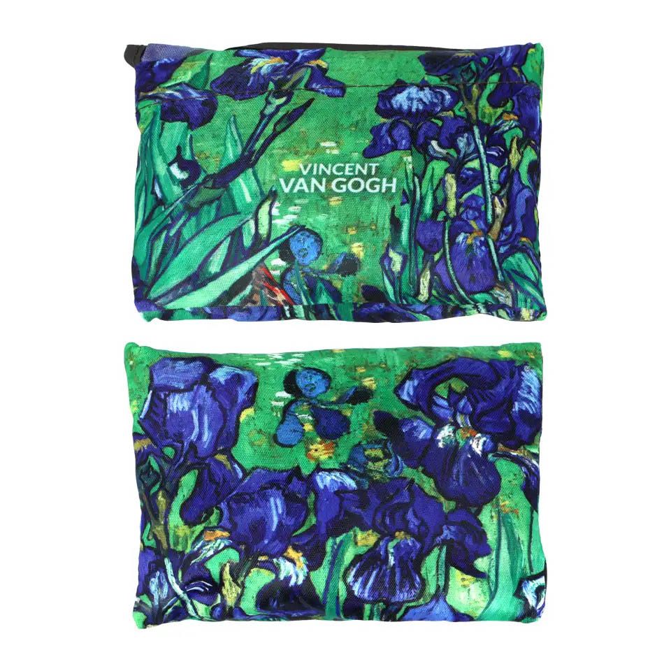 Shoulder shopping bag decorated with Vincent van Gogh’s artwork Irises. Designed for everyday use, this practical bag combines functionality with artistic expression, making it an ideal accessory for shopping or daily outings. Part of the CARMANI art collection.