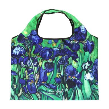 Shoulder shopping bag with Vincent van Gogh Irises artwork – CARMANI