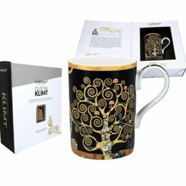 Πορσελάνινη κούπα 380 ml με το έργο του Gustav Klimt «Το Δέντρο της Ζωής» – CARMANI Porcelain mug 380 ml decorated with Gustav Klimt Tree of Life artwork – CARMANI