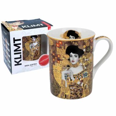 Classic New mug decorated with Gustav Klimt Adela artwork – CARMANI