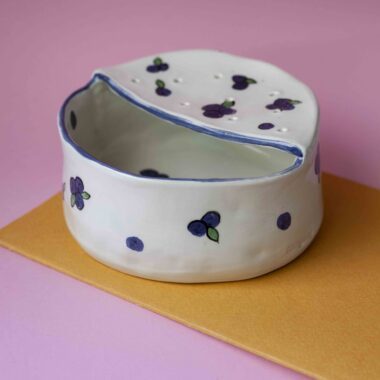Alternative view of Ceramic Blueberry Fruit Strainer - Mugaki