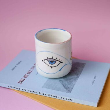 Alternative view of Ceramic Mug with Evil Eyes - Mugaki