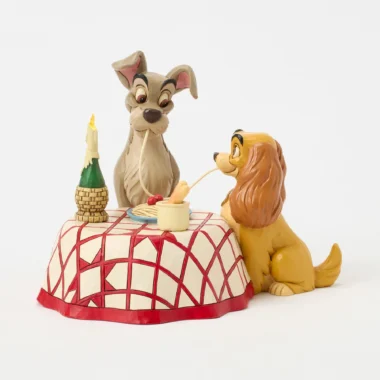 Διακοσμητικό Lady και Tramp με φωτισμό LED – Disney Traditions Η Λαίδη και ο Αλήτης διακοσμητικη συλλεκτικη φιγούρα disney