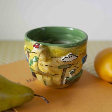Alternative view of Super Mario Mug Yellow 310 ml - Mugaki