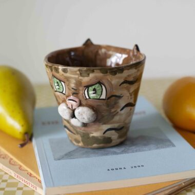 Alternative view of Ceramic Tabby Cat Mug 300 ml - Mugaki