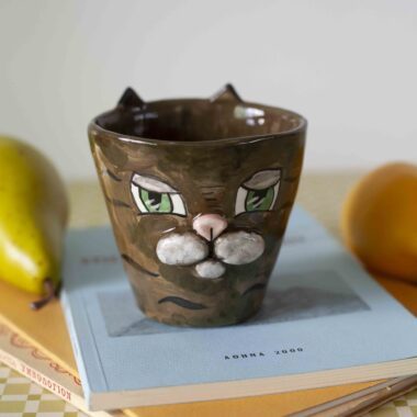 Alternative view of Ceramic Tabby Cat Mug 300 ml - Mugaki