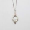 Harmony necklace with semi precious stone, χειροποιητο ιδιαίτερο ασημένιο κοσμημα με ημιπολύτιμο λίθο 925 ασημι