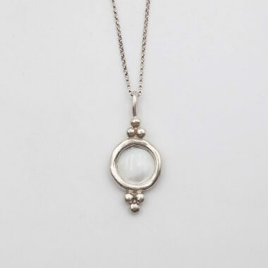 Harmony necklace with semi precious stone, χειροποιητο ιδιαίτερο ασημένιο κοσμημα με ημιπολύτιμο λίθο 925 ασημι