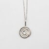 spiral-necklace sterling silver, χειροποιητο κοσμημα σπειρα ασημι 925,